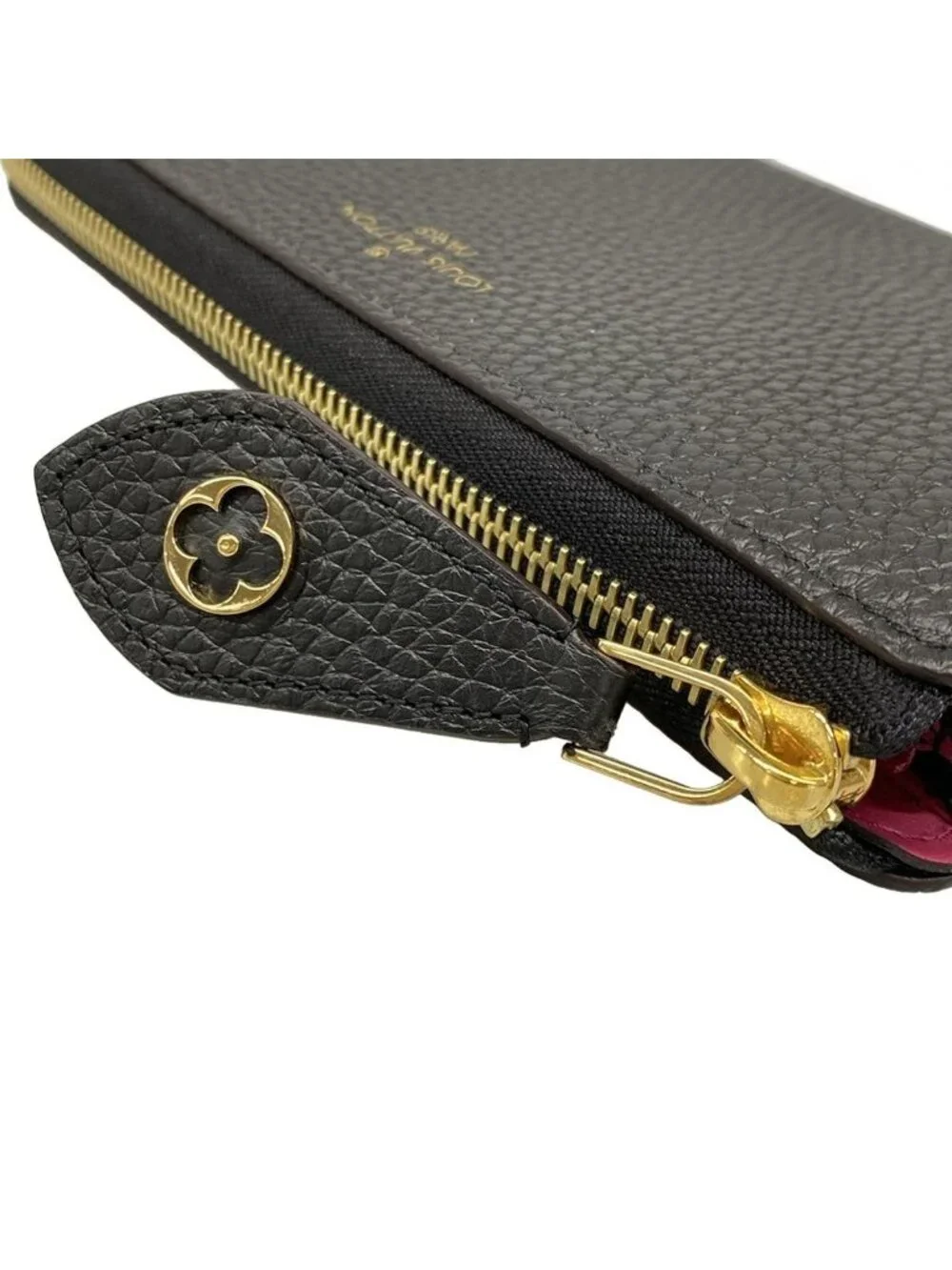 Louis Vuitton Wallet Cuir Taurillon Portefeuille Comet Noir Leather